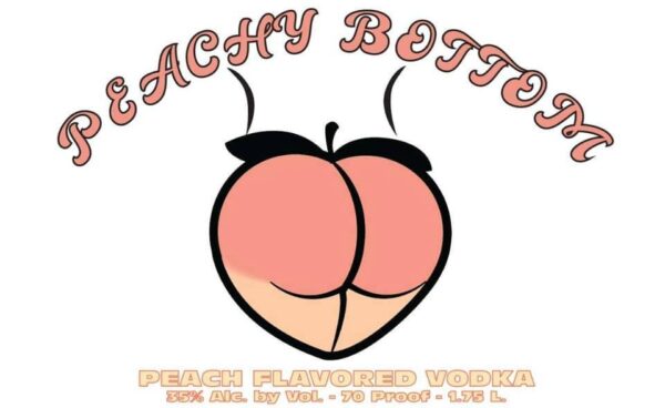 Hinie Spirits Peachy Bottom Peach Flavored Vodka